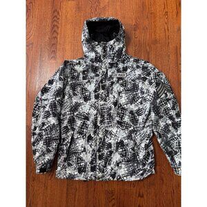 Grenade Fatigue Project Full Zip Black White Jacket Men Medium Snowboard Ski